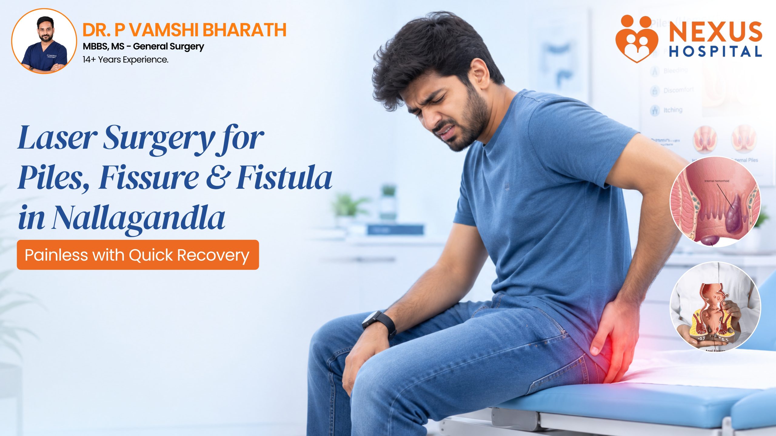 Laser Surgery for Piles, Fissure & Fistula in Nallagandla – Painless with Quick Recovery